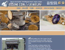 Tablet Screenshot of eugenecoin.com